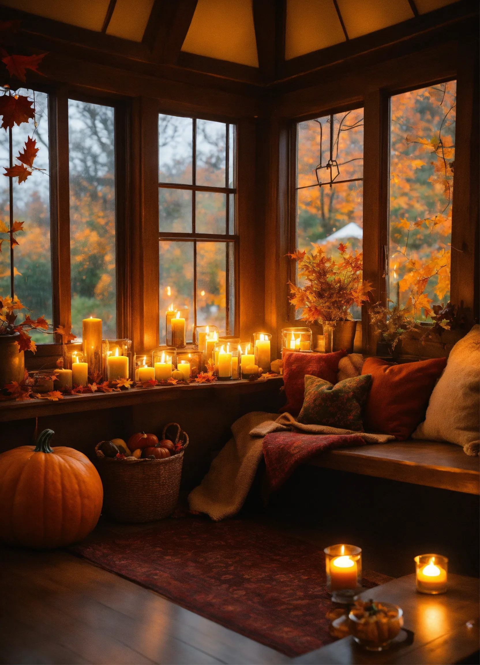 Handcrafted candle detail